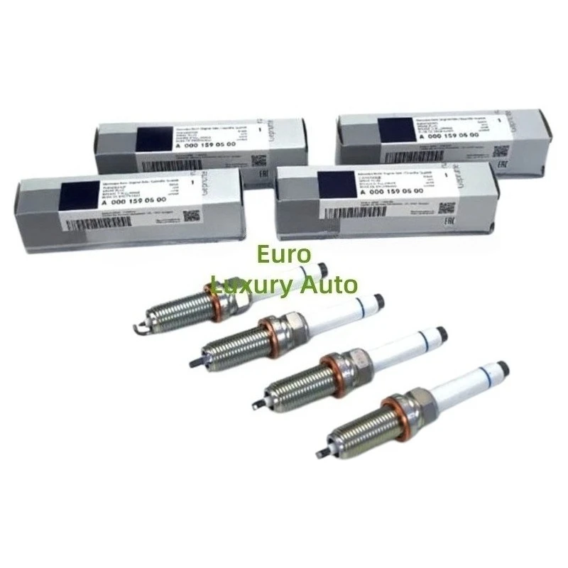 Original Spark Plug A0001590500, 4 PCS for Mercedes‑Benz A‑Class W176 1.6 A 180, B‑Class W246;W242 1.6 B 180