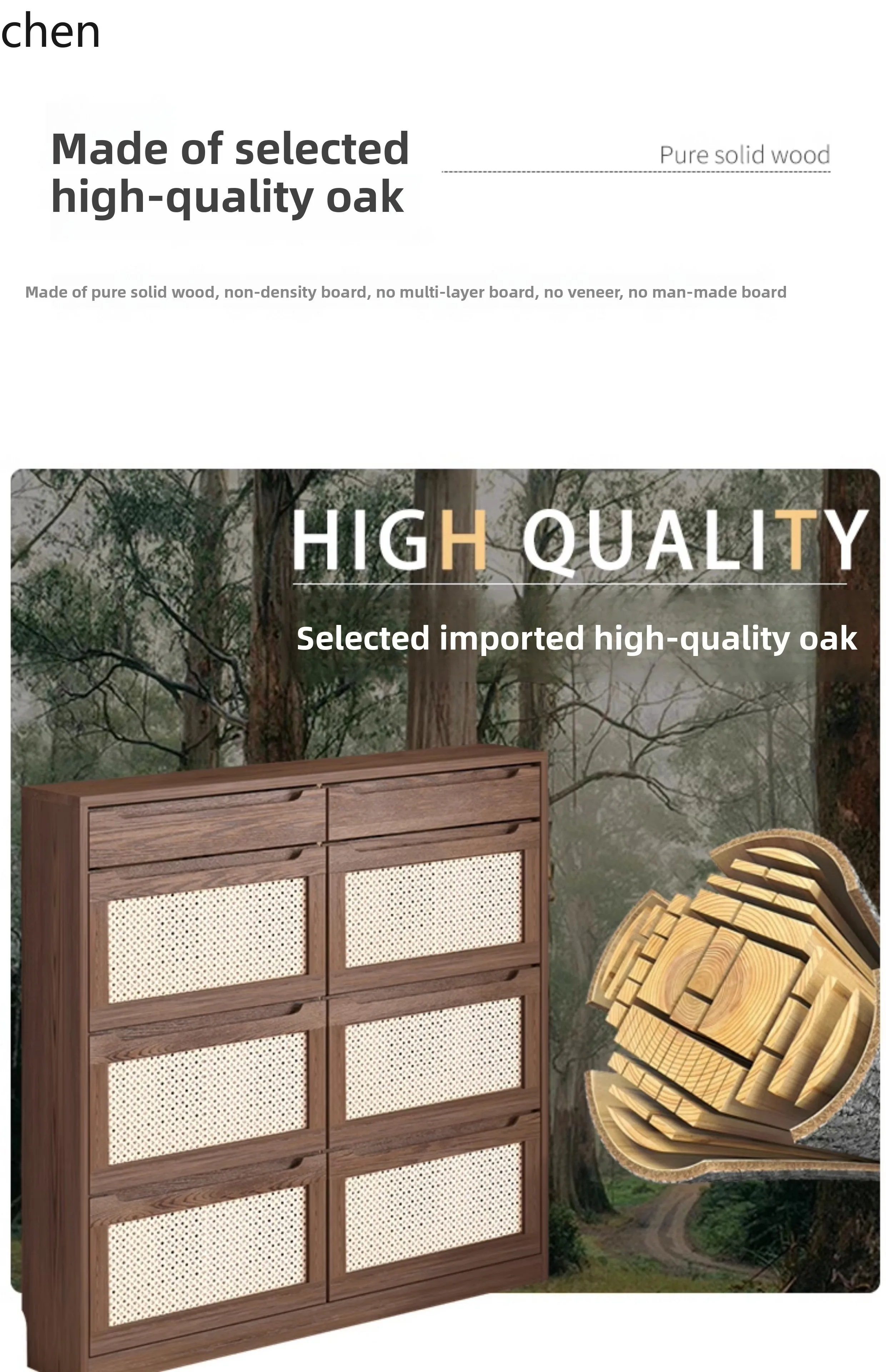 YXY Solid Wood Entryway Ultra-Thin Flip Shoe Cabinet Space-Saving