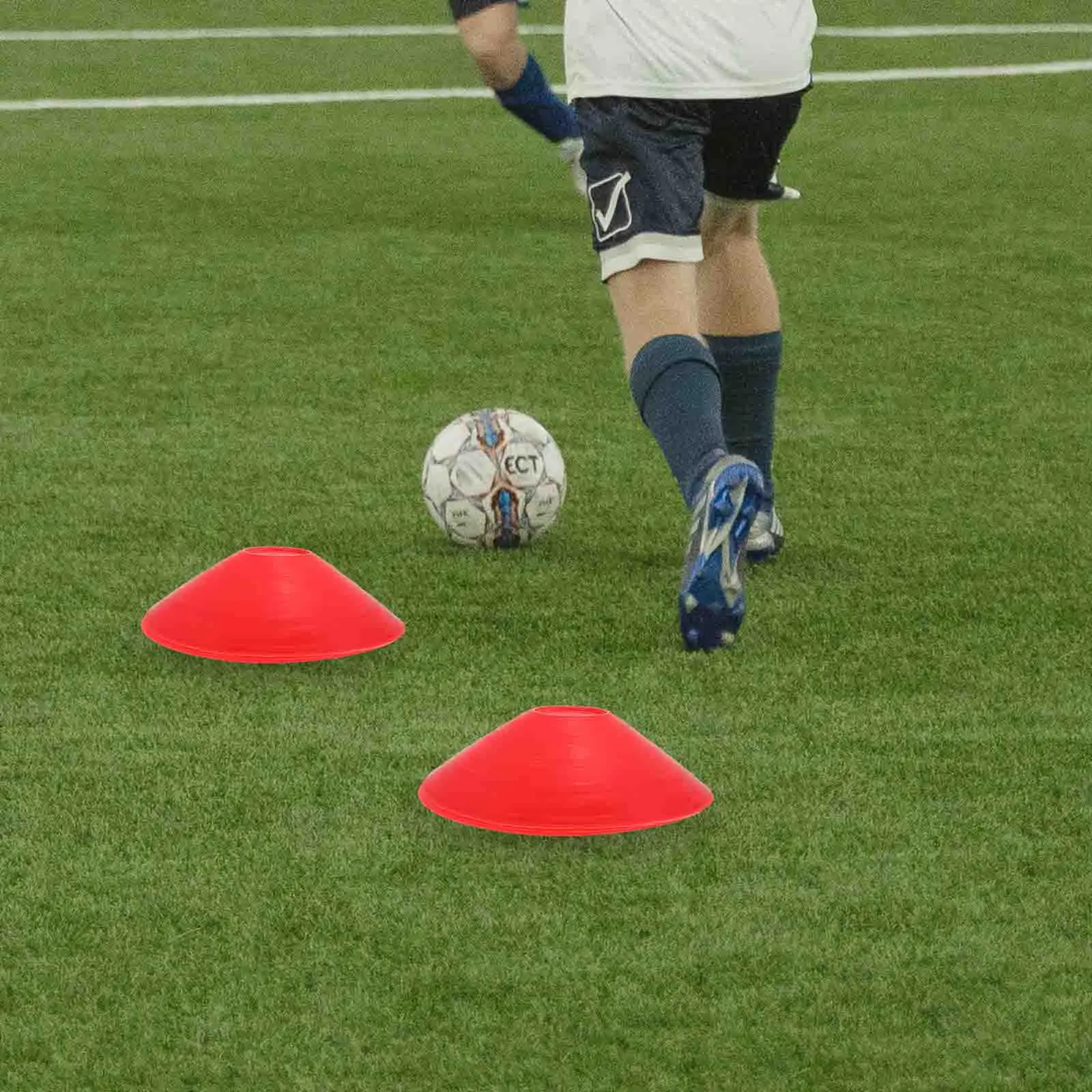 Coni per dischi da allenamento per calcio da 12 pezzi Coni per agilità multifunzione leggeri e durevoli Attrezzatura per allenamento professionale per calcio