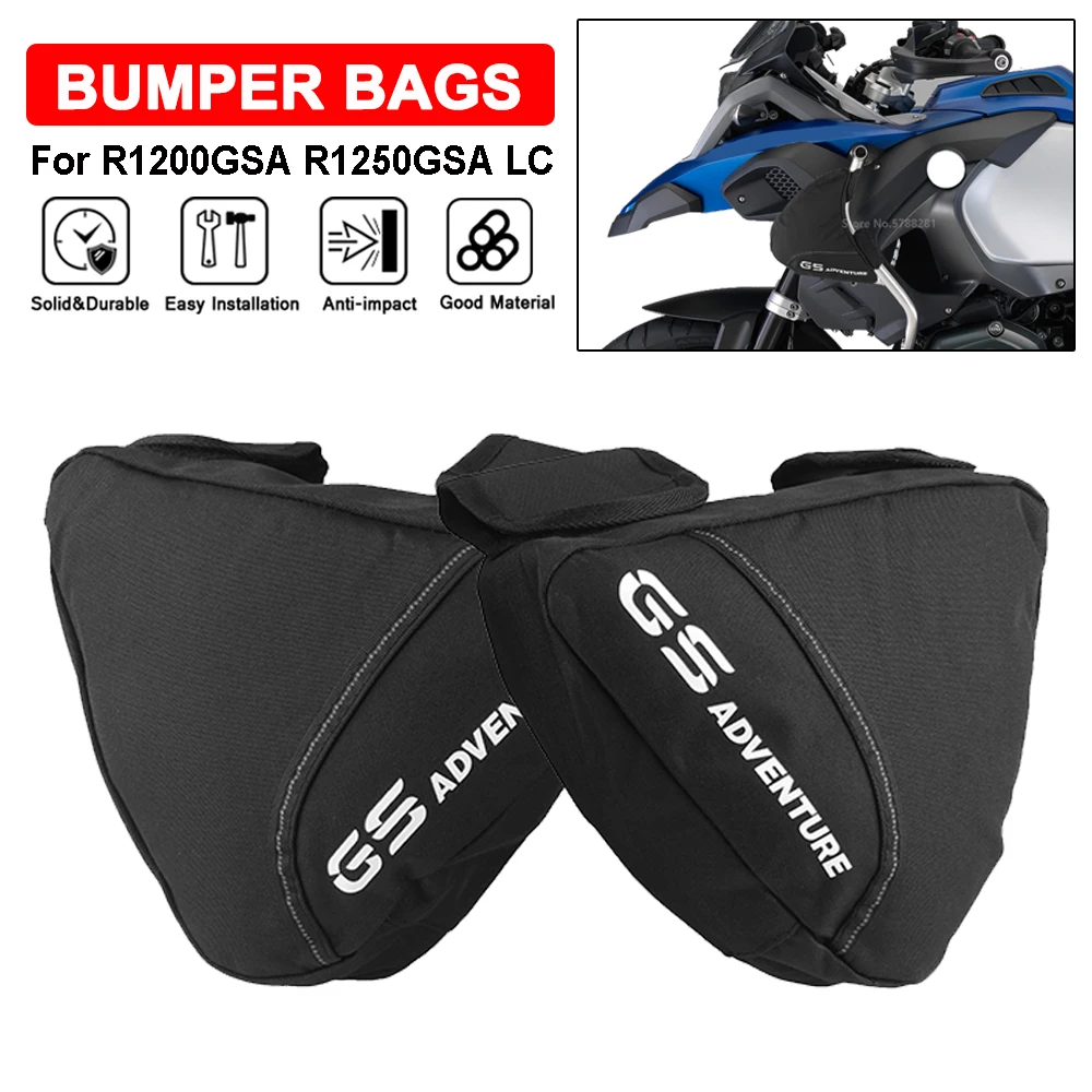 

Triple-cornered Package Tool Placement Bag For BMW R1200 R1250 GSA R1200GS R1250GS ADV Motorcycle Frame Crash bar Bumper Toolbag