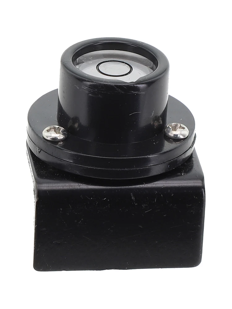 1 قطعة مستوى الفقاعات لمحطة الإجمالية/الثيودوليت/مسطرة البرج الملحقات شفافة مستوى الروح فقاعة قذيفة سوداء المياه البيضاء