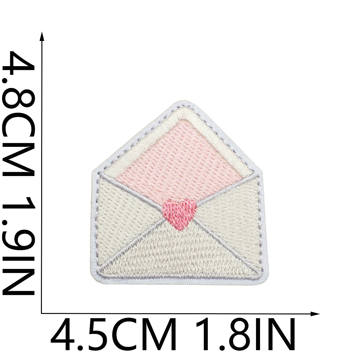 

A New Embroidery Style Full of Love A Love Letter Patch Couple Hot Selling Decoration Embroidered Logo Pink Sweet Love Stamp