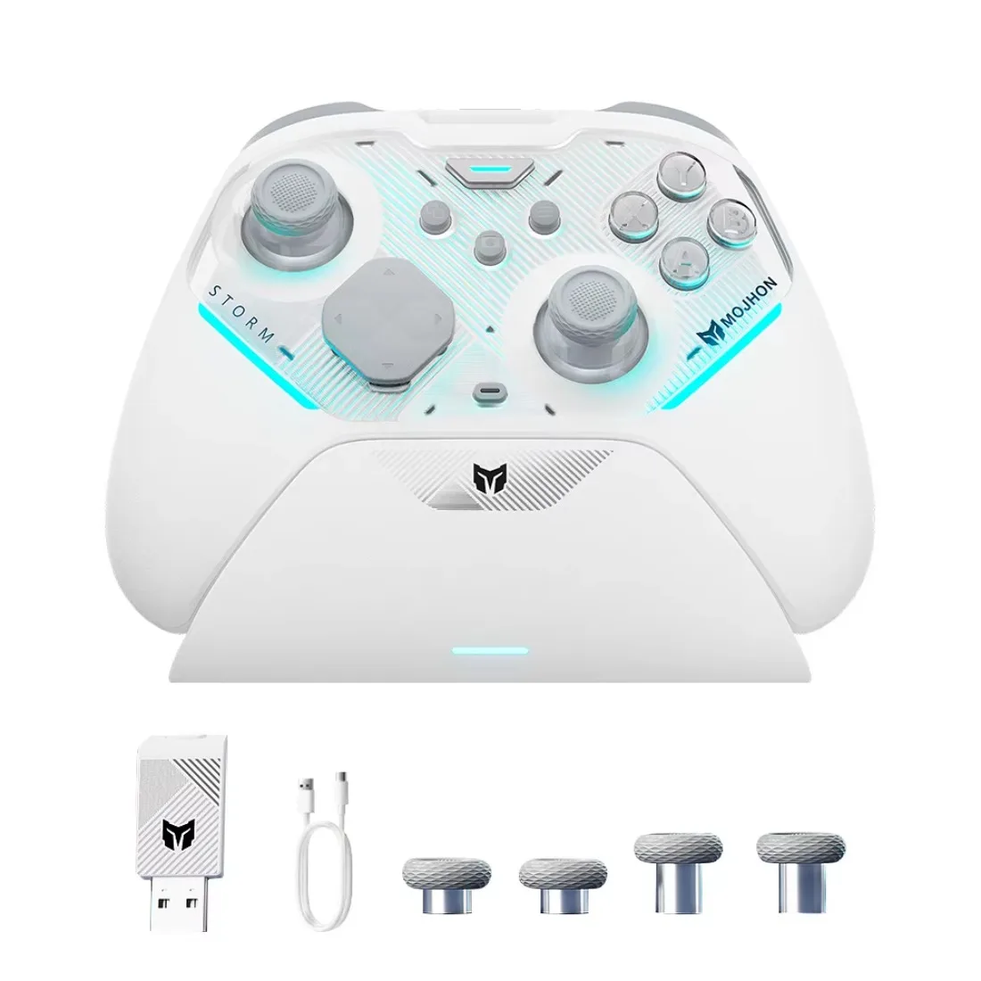 BIGBIG Won Gale2 Storm Game Controllers -black White -support Wired,2.4G,Bluetooth Connection   for Switch 1/2, ,PC IOS Android