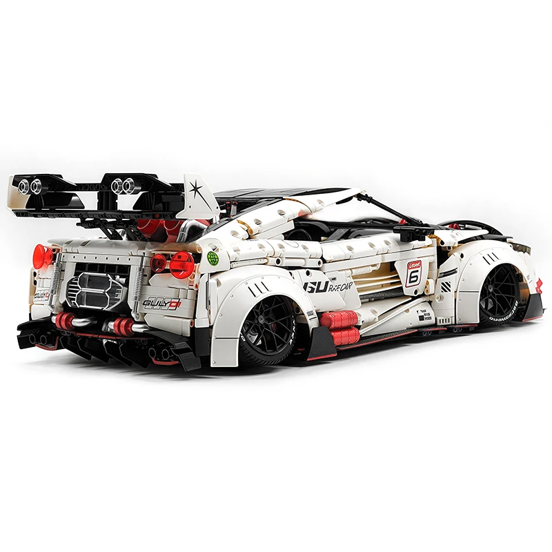 طبعة محدودة GULY 10630 MOC التقنية 1:8 RC سيارة رياضية GTR اللبنات الطوب نموذج لتقوم بها بنفسك لعب الأولاد هدايا عيد ميلاد طفل مجموعة