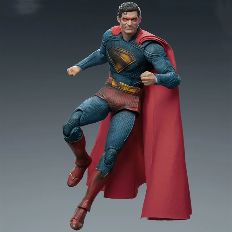 Nuova versione danneggiata da battaglia Fondjoy Superman DC Justice League Action Figure Modello mobile congiunto Statua Giocattoli Ragazzo Regali di Natale