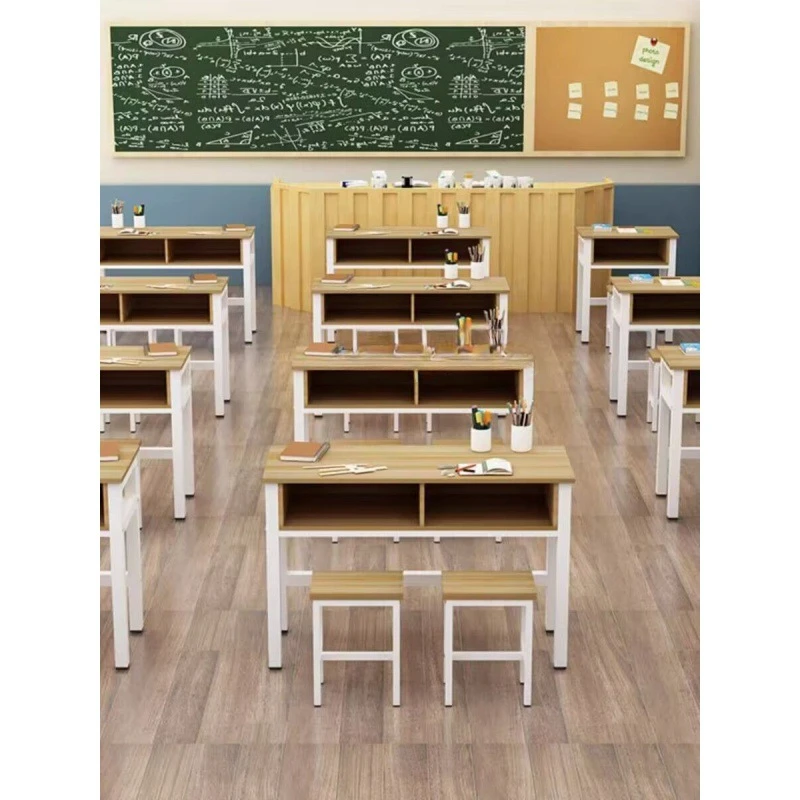 مكاتب وكراسي مدرسية JH، مكاتب مزدوجة الطبقات لطلاب المدارس الابتدائية والثانوية، فصول التدريس، مكاتب التدريب، كرام