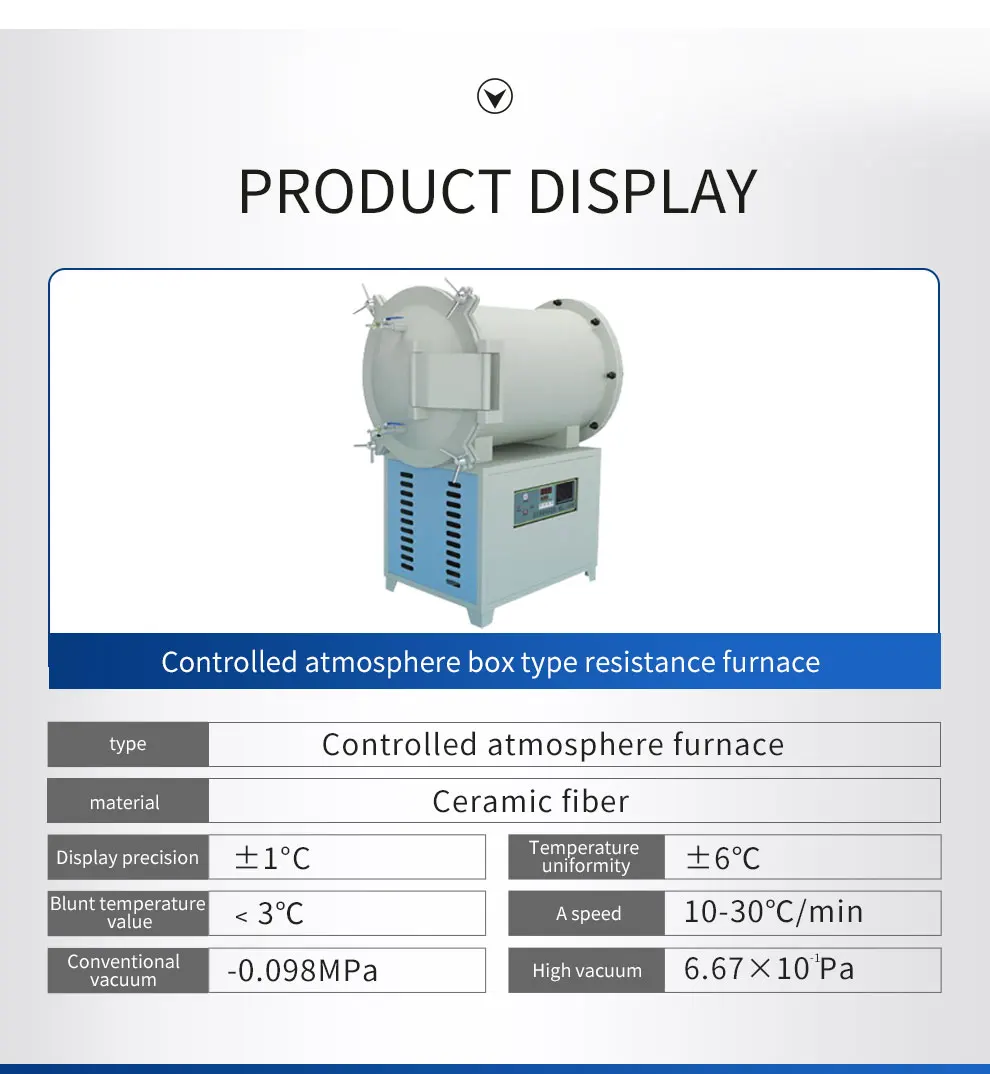 Inert Atmosphere Muffle Furnace Controlled Atmosphere Furnace For Laboratory Heating Equipment Nitrogen Atmosphere Furnace