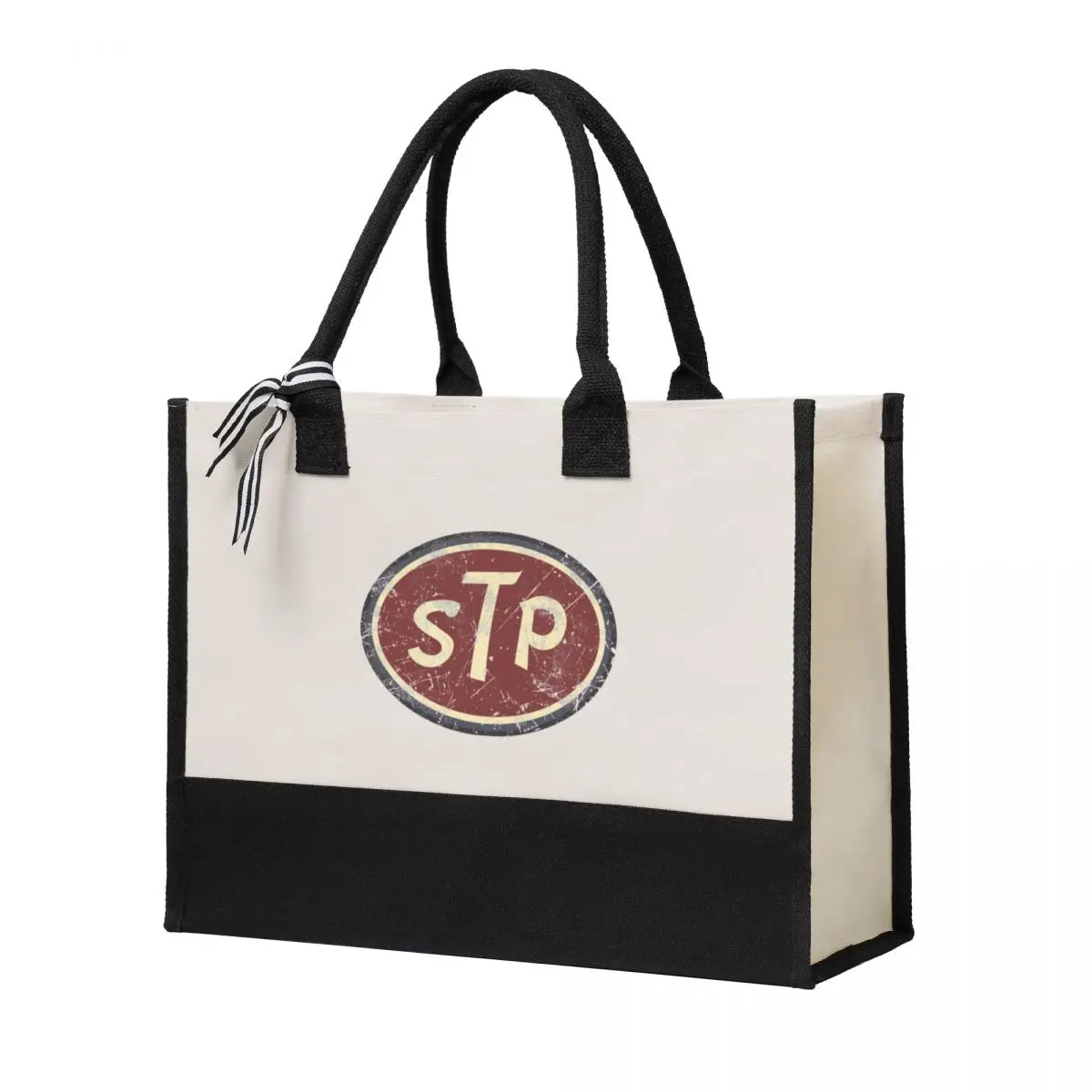 

Canvas Gift Shopping Bag STP Vintage Classic Oil Canvas Large Capacity Bag Customizable Quality Gifts