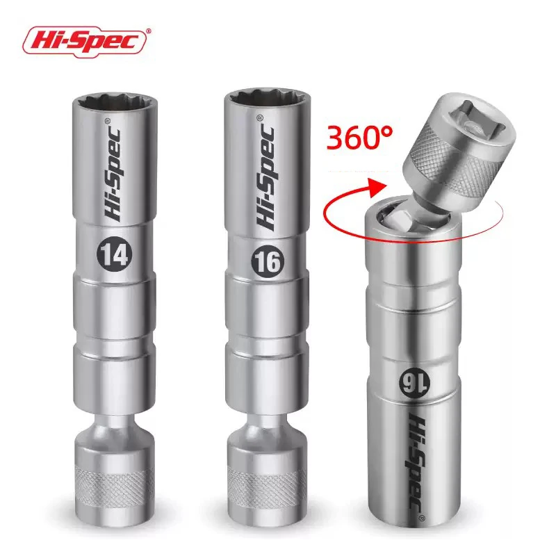 Hallo-Spec Magnetische Universal Zündkerze Steckschlüssel 14/16mm Installieren Ersetzen Auto Reparatur Kit Zündkerze Entfernung für Auto Reparatur – Detail 3