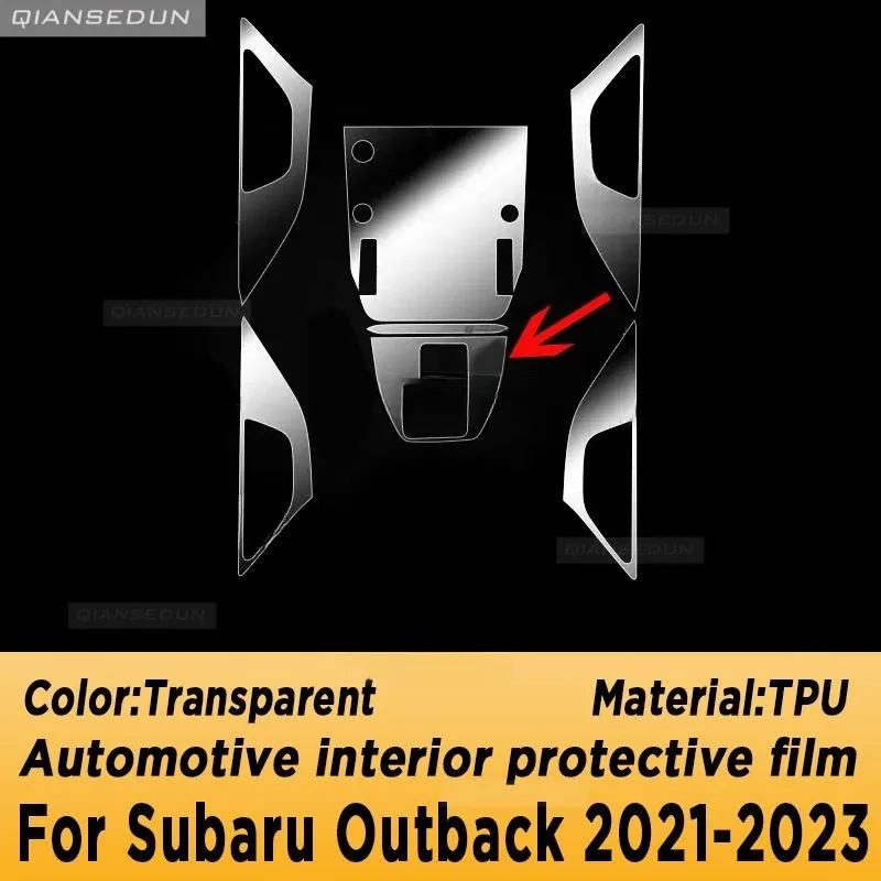 For subaru outback 2023 2021 2022 Car Interior Center console Transparent TPU Protective film Anti-scratch Repair film