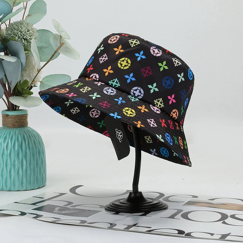 Sombrero de pescador Harajuku Unisex con grafiti para mujer y hombre, sombrero de pescador para otoño y verano, gorra de Hip Hop de Panamá para pesca al aire libre para Bob Femme Gorro