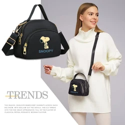 Snoopy Women Crossbody Zipper Mobile Phone Shoulder Bag Female Handbag Cartoon Multifunction Small Bag Lady Purse Fashion Gift