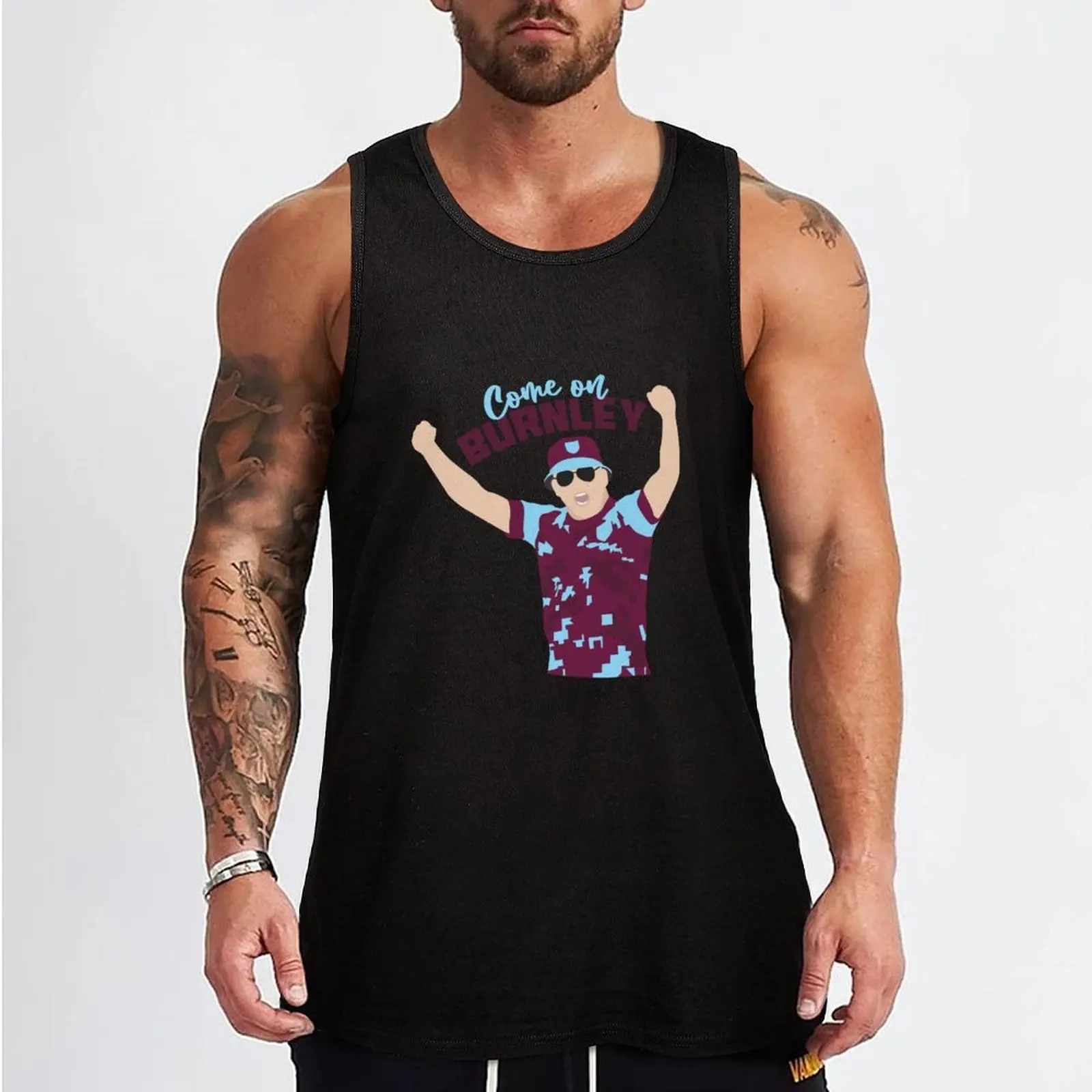 Come On Burnley Tank Top Odor Control Tank Top Anti Sweat Workout Shirt - view 2