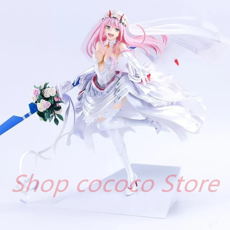 27cm DARLING in the FRANXX 02 Sexy Girl Anime Figure Zero Two For My Darling Wedding Action Figure Model Doll