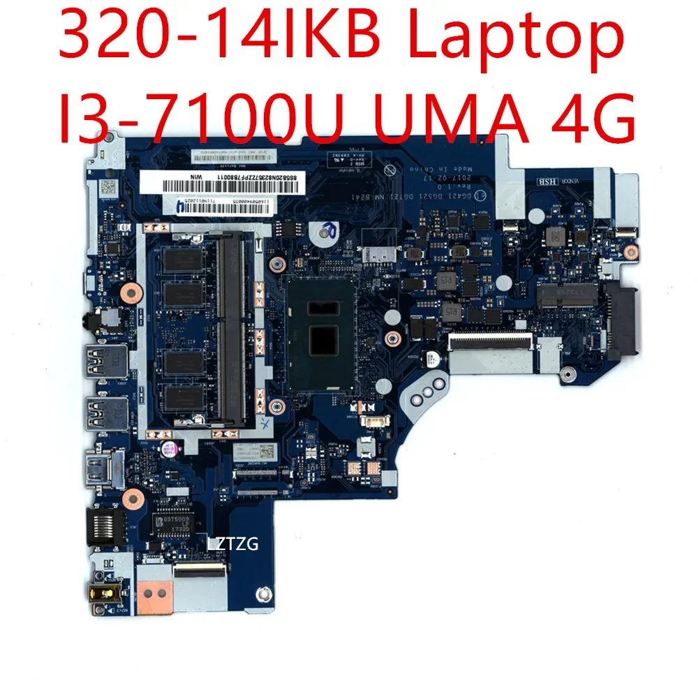 Motherboard For Lenovo ideapad 320-14IKB Laptop Mainboard I3-7100U UMA 4G 5B20N82357