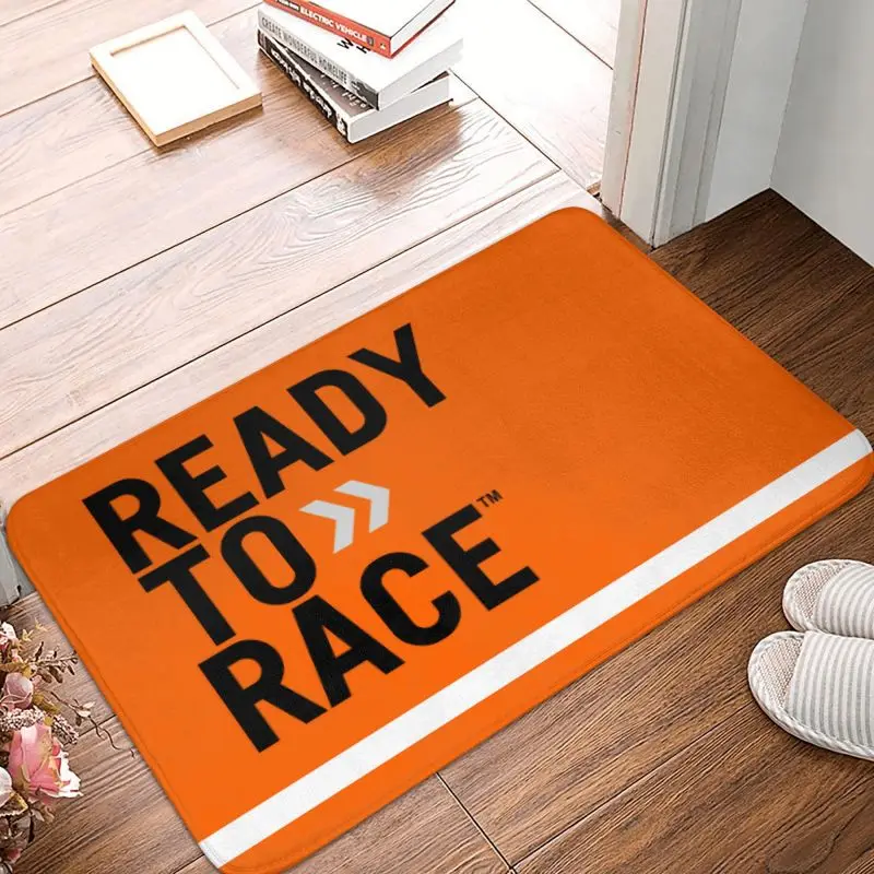 Personalized Ready To Race Logo Doormat Mat Anti-Slip Motorcycle Rider Racing Sport Kitchen Bath Garden Rug Carpet 40*60cm