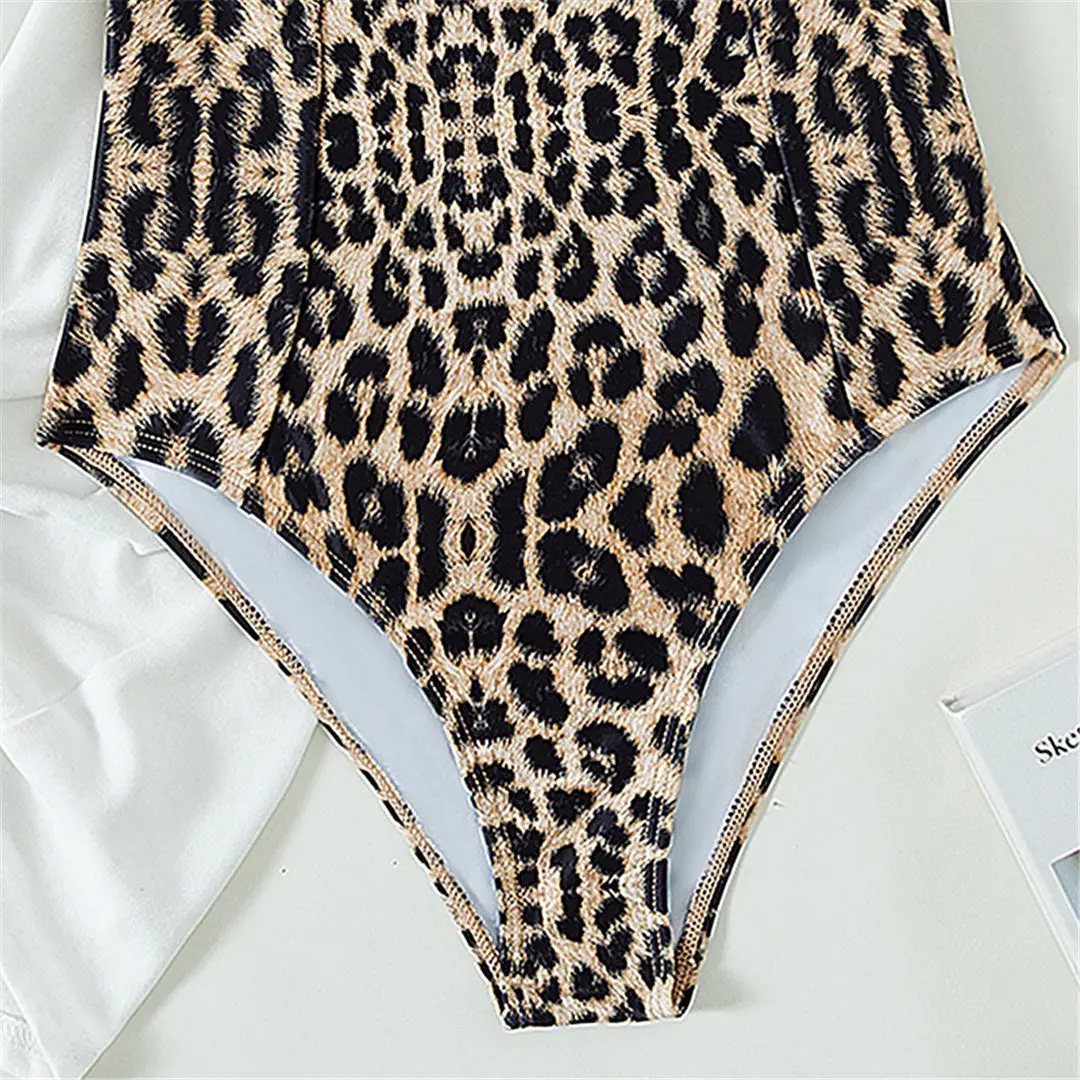 S - XL Neuer Badeanzug mit Leopardenmuster, Bügel-BH, Damen-Badebekleidung, einteiliger Badeanzug, Damen-Monokini, Badeanzug, Badebekleidung, Modell V3262 – Detail 13