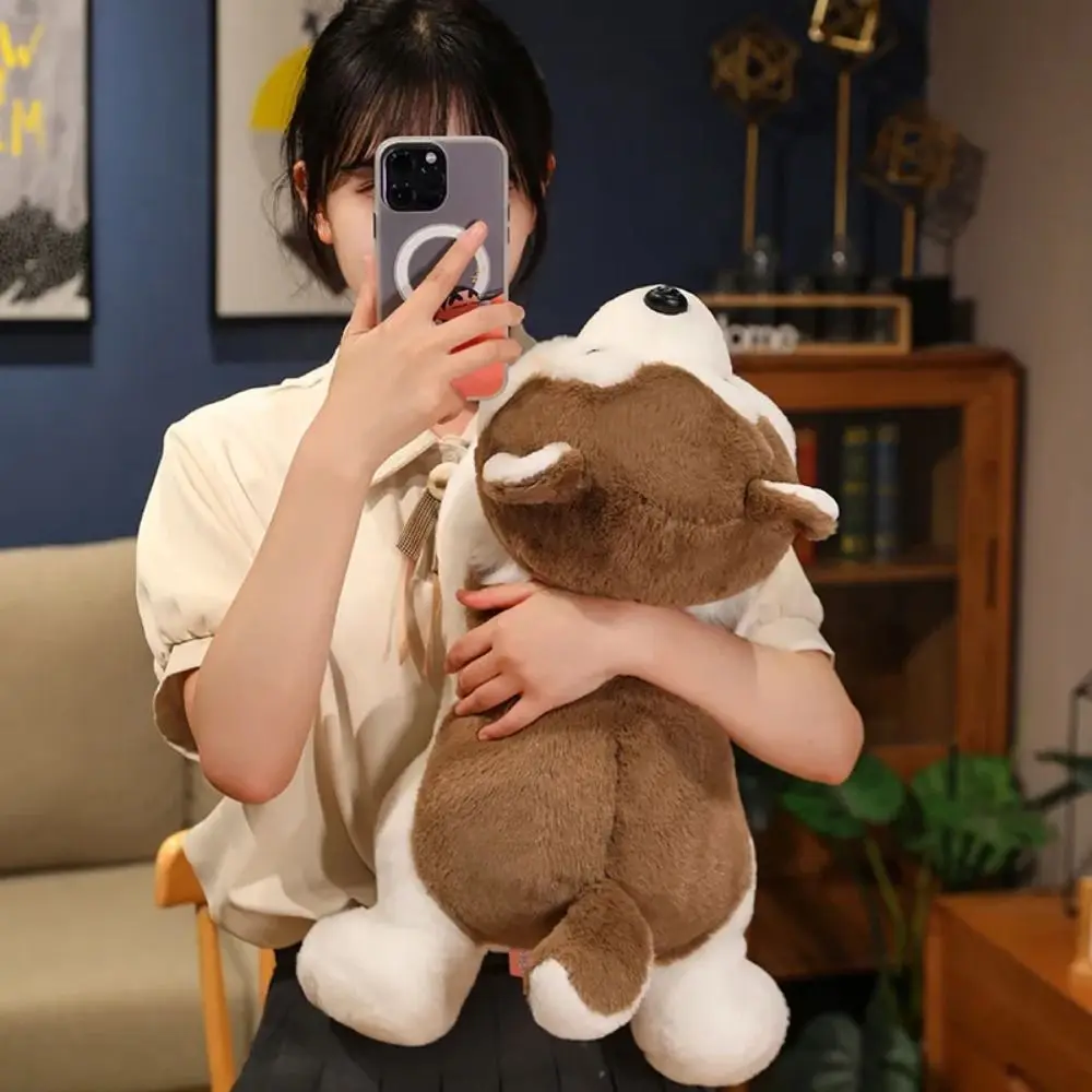 

Подушка для сна, чучело, хаски, лежа, коричневый, домашнее животное, щенок, собака, кукла, мягкая кавайная собака, 30/40/50 см, чучело, щенок, рождественский подарок