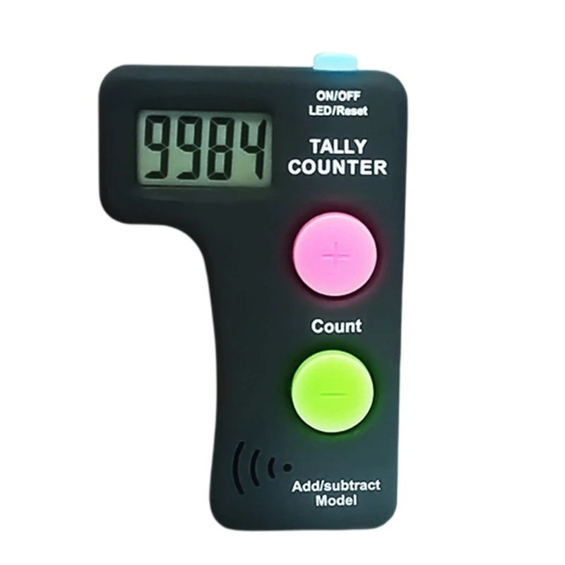 LED Digital Counter Electronic Finger Counter 0-9999 Digital Hand Tally Counter