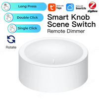 New Tuya ZigBee Smart Knob Switch DIY Wireless Scene Switch Smart Home Automation Remote Dimmer Button Knob Smart Life App