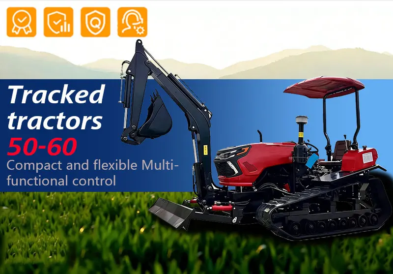 Professioneller 4WD Landwirtschaftstraktor 25PS 50PS Kompakter Dieseltaktor Maßgeschneidert für Kleinbauernhöfe und Landwirtschaft – Detail 7