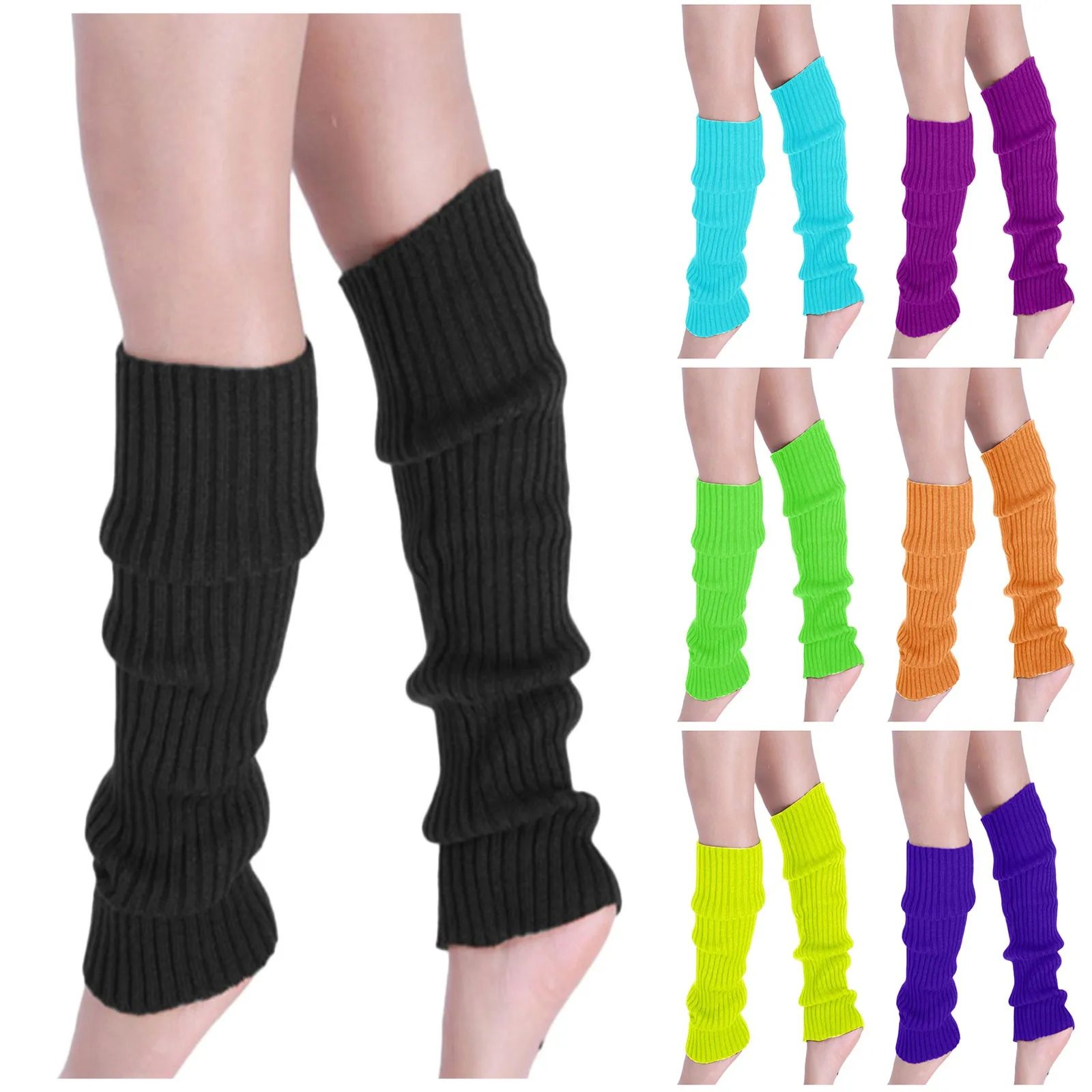 

Простые универсальные модные носки, женские гетры, милые вязаные гетры для танцев носки женские