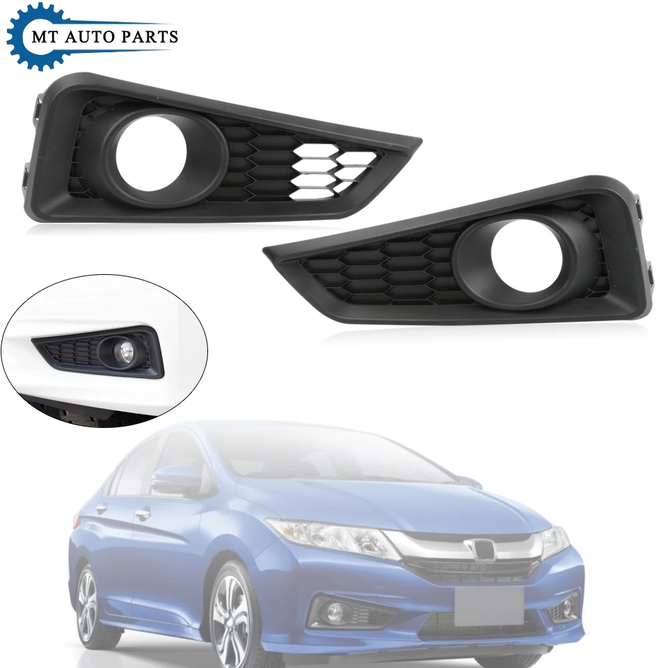 MTAP Przedni zderzak Światło przeciwmgielne Osłona lampy przeciwmgielnej Ozdoba do HONDA CITY GM6 2015 2016 2017 2018 OEM:71107-T9A-T00 71102-T9A-T00