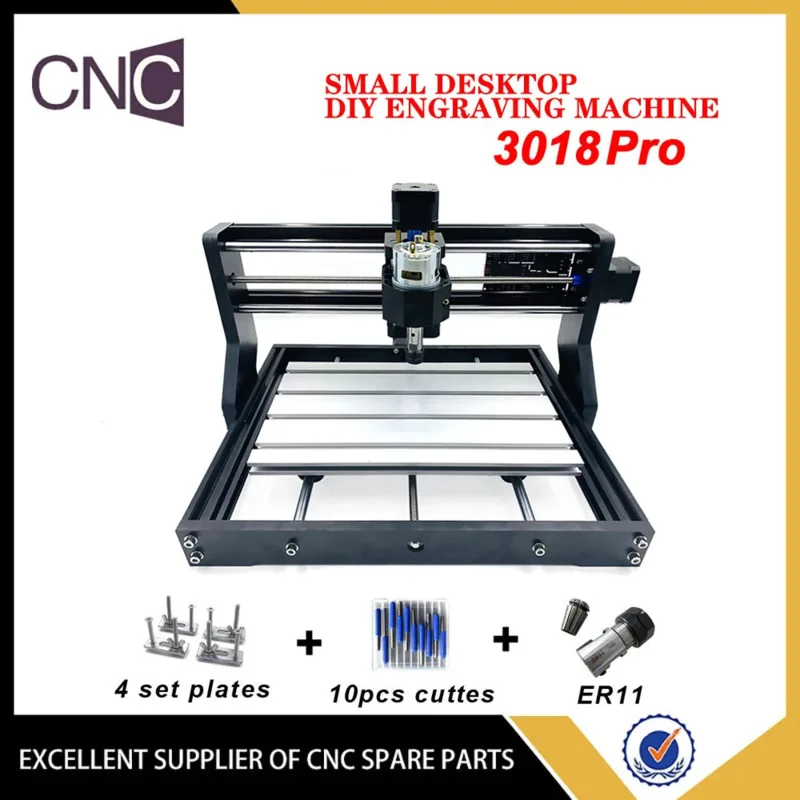 CNC3018Pro small DIY miniature desktop engraving machine laser CNC two-in-one picture wood carving marking cutting