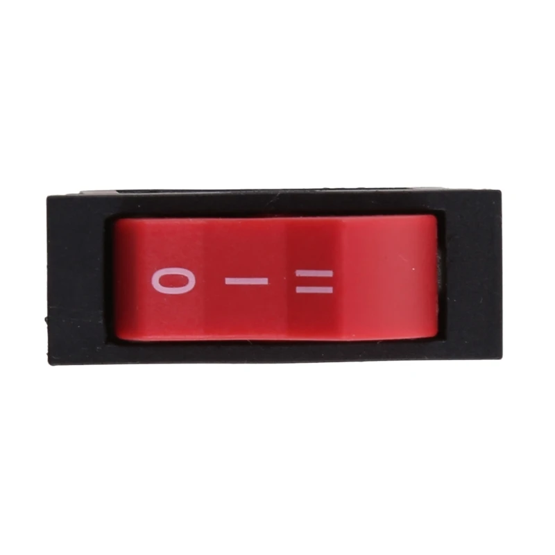 Interruptor de balancim preto vermelho do interruptor de controle da velocidade do vento 3 posições interruptor 3pin para o secador cabelo preto vermelho 27rb