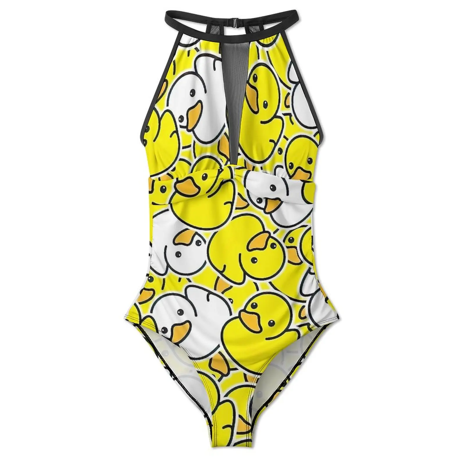 Rubber Ducks Float Swimsuit  Push Up Swimwear One-Piece Fitness Monokini Swimsuits Sexy Design Beach Outfits Plus Size