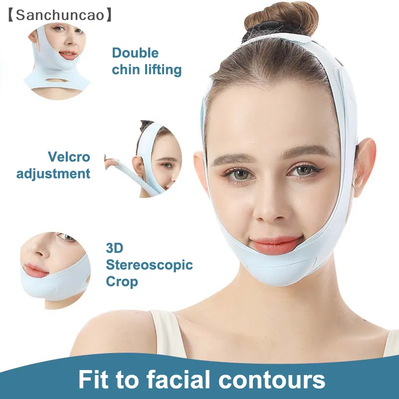 1Pcs Face Slimming Strap Lift V Face Stickers Reduce Double Chin Anti Bandage For Face Strap Belt Mask Lift Oval Mask Face