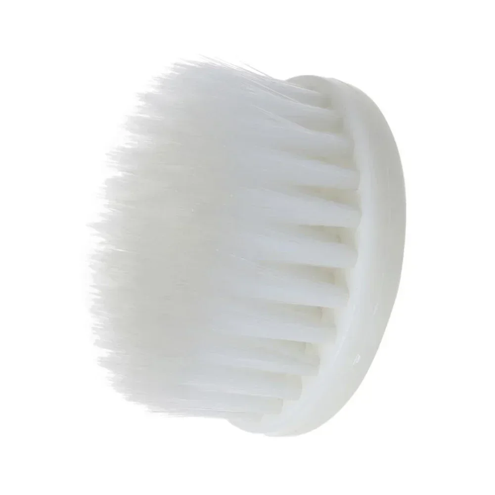 60mm White Soft Drill Powered Brush Head Electric Cleaning Brush Accessories For Cleaning Car Carpet Bath Fabric Sofa Cleaning