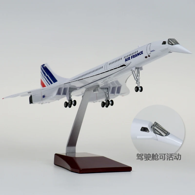 1/125 Air France British Airways Concorde Jet Model 50cm Collection Art