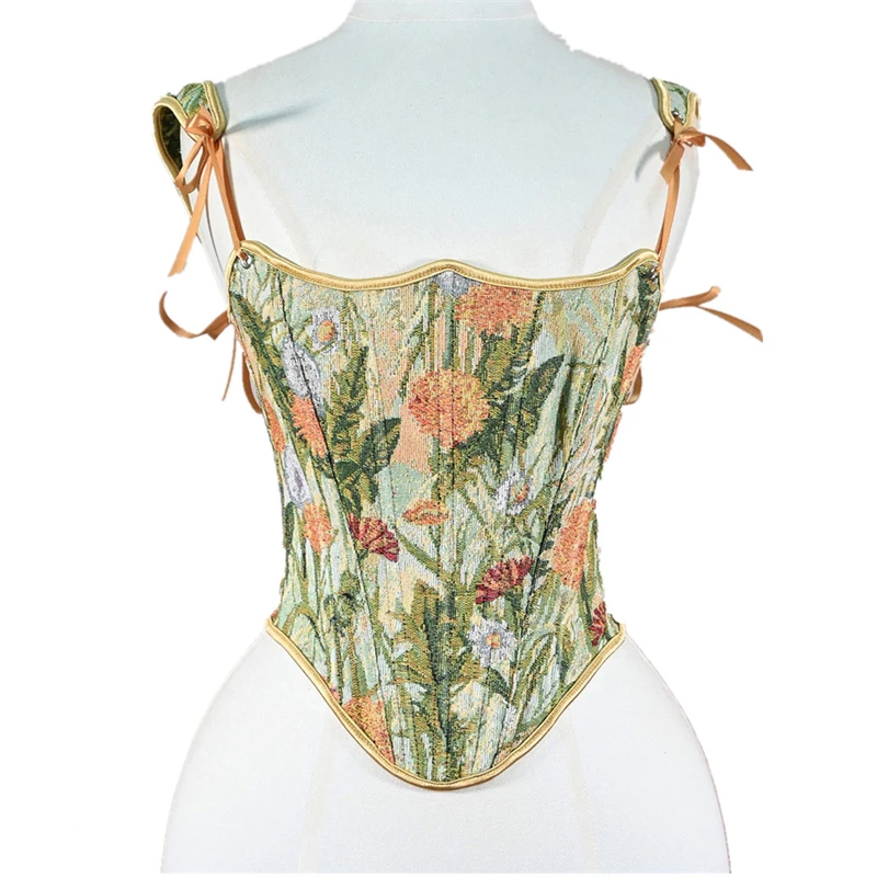 

Элегантный женский корсет, вечерняя вечеринка, топ-бюстье в стиле ретро, женское нижнее белье, сексуальное утягивающее укороченное бретелька на шнуровке, уличная одежда