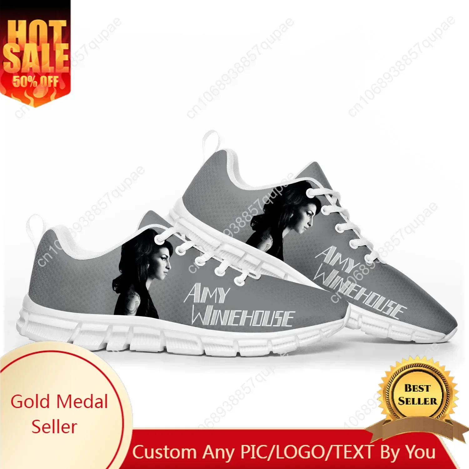

Amy Winehouse Singer Fashion Sports Shoes Mens Womens Teenager Kids Children Sneakers Casual Custom High Quality Couple Shoes