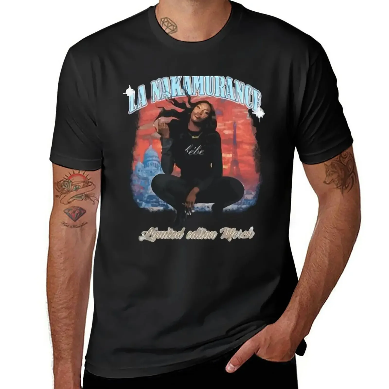 La Nakamurance T-Shirt blanks anime quick-drying big and tall t shirts for men