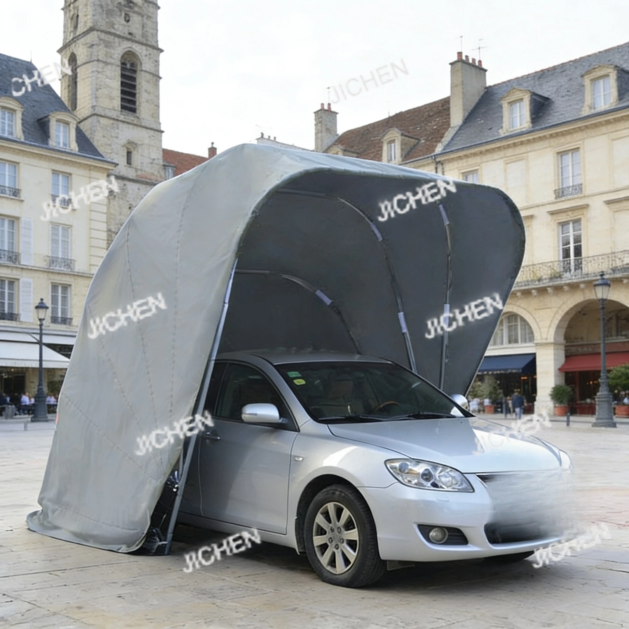 

DepositPremium Водонепроницаемая портативная складная гаражная палатка для парковки на открытом воздухе, сверхмощный выдвижной навес