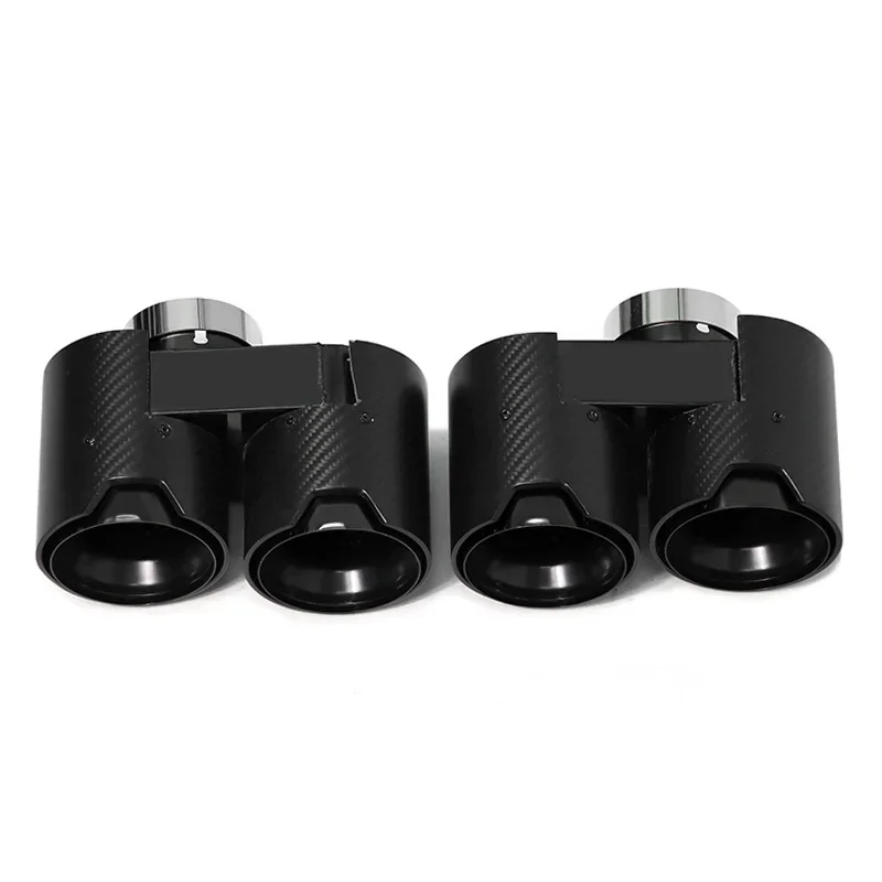 SYPES  For  G20 G21 330i 320d 330d 325i Carbon Fiber Matte Black  Round Port High Performance No Welding Tailpipe Nozzle