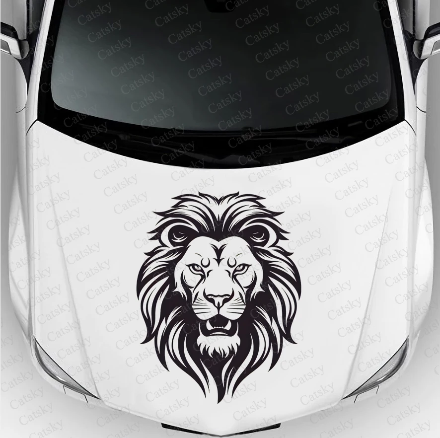 lion animal Car side sticker vinyl paper motorsport paint accessories suitable for truck suv car decals