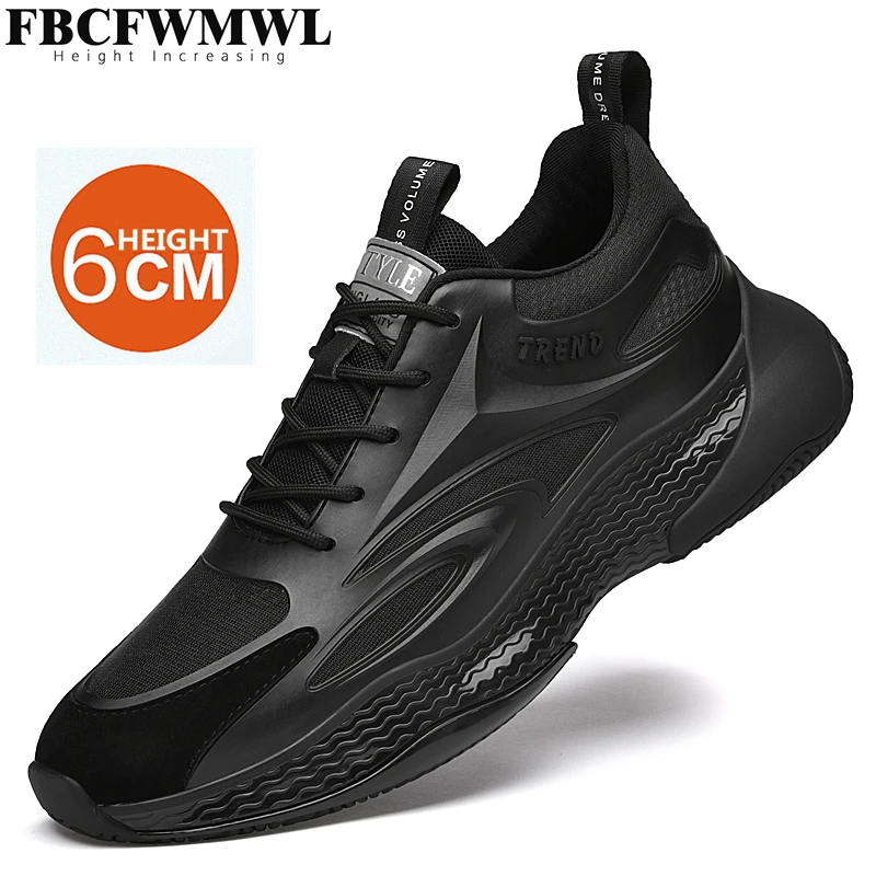 

New Arrivals Casual Sneakers Soft Breathable Damping Trainers Fashion Internal Increase Elevator Shoes 6/8/10 CM Zapatillas