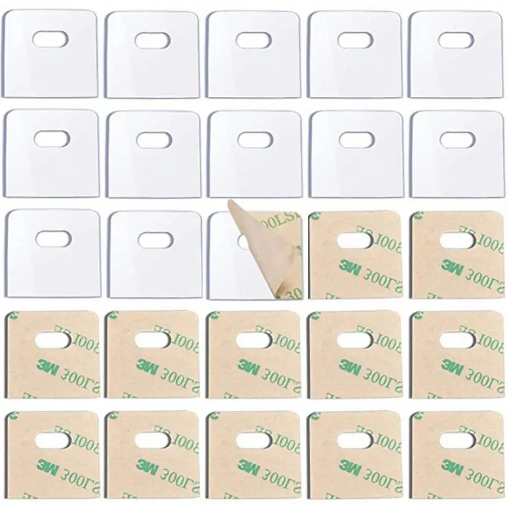 25 Set / 50 PCS 30mm Transparent Vertical Blind Repair Patch for Vertical Blinds Replacement Slats / Parts