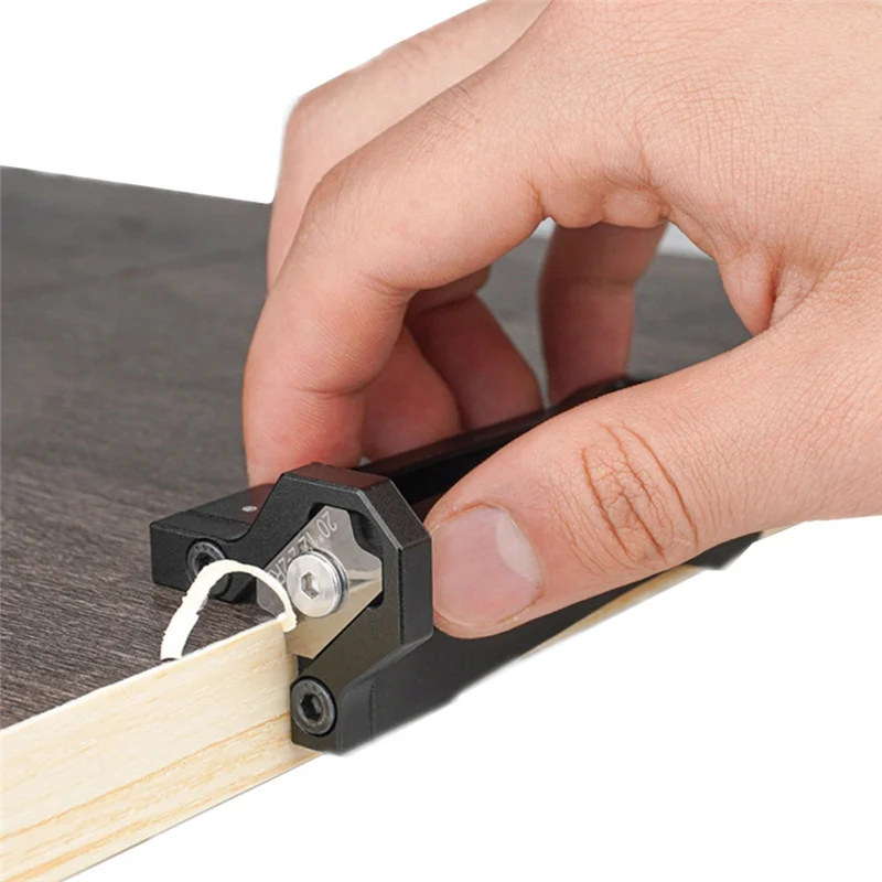 Cepilladora de bisel de bandas de borde para carpintería, raspador de filete Manual, herramienta de recorte de arco de esquina, desbarbado de bordes rápido