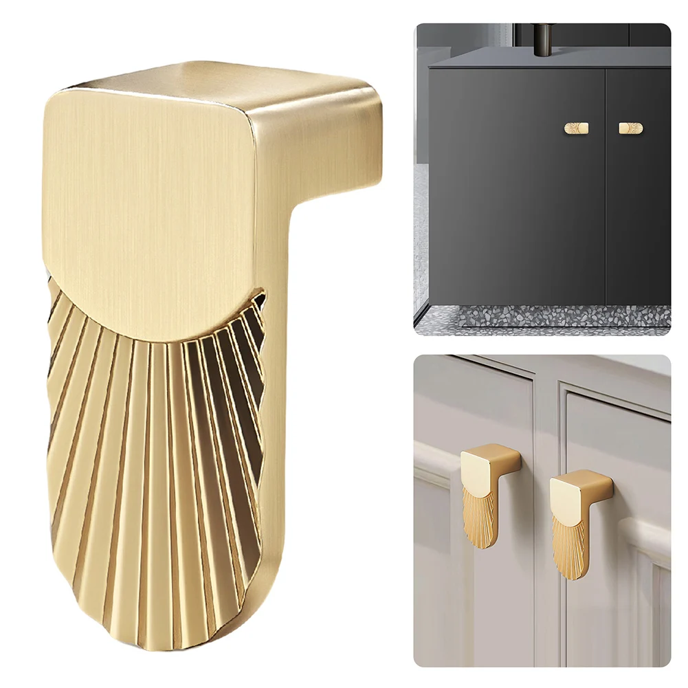 Gold Furniture Handles Zinc Alloy Versatile Easy To Install In Any Room For Hotel Suite