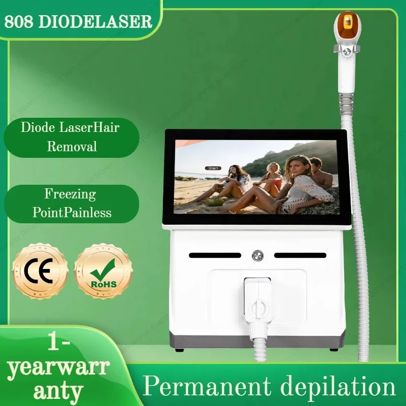 

4000W Alexander face 808nm Diode laser Hair Removal Machine Permanent Freezing Point Painless Physical underarm Whole body Hair
