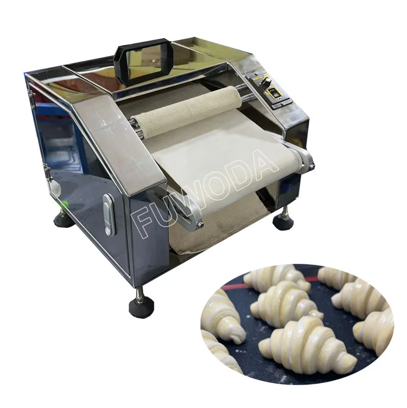 Puff Pastry Croissant Production Line Small Dough Roller Making Machine for Commercial Bakery Croissant Production
