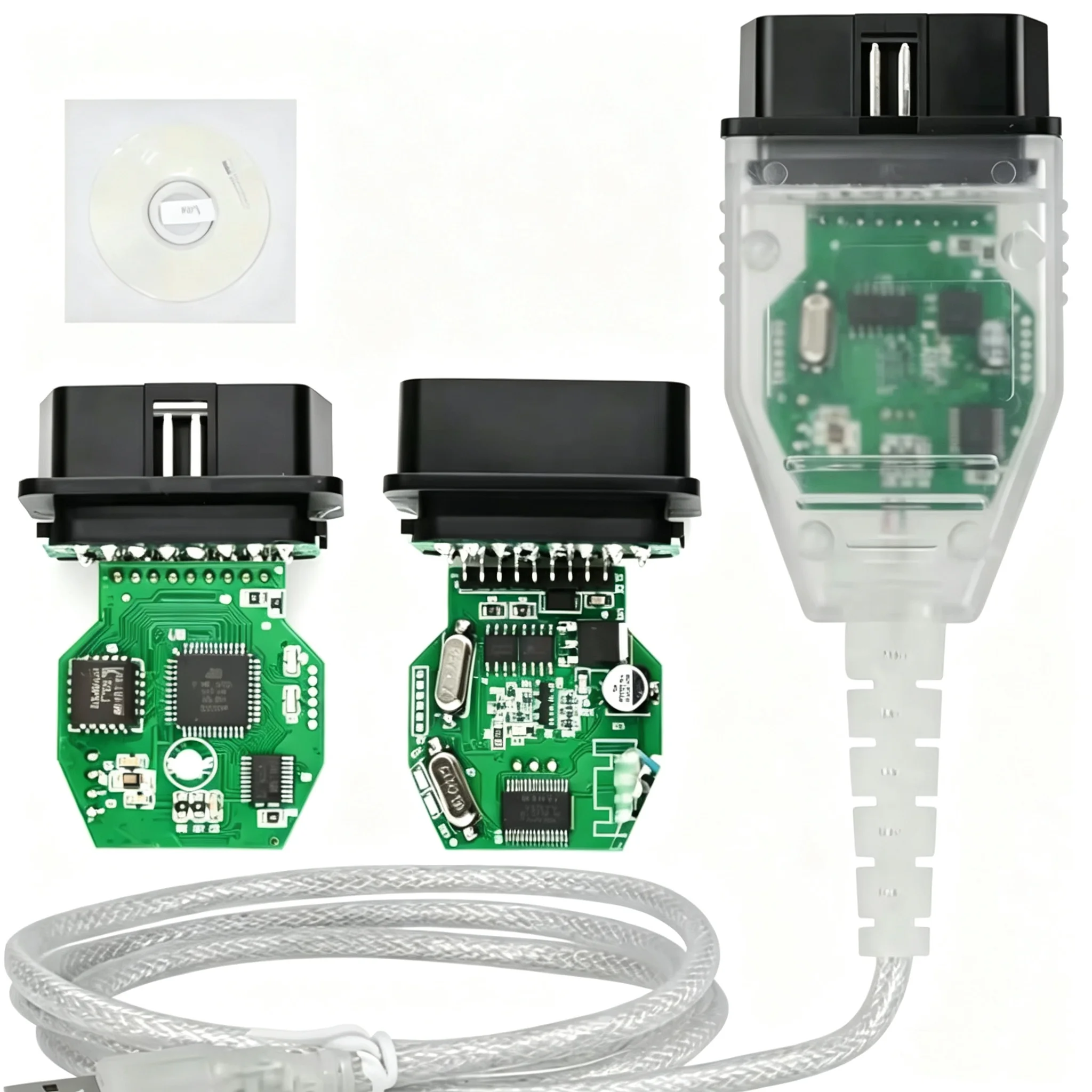 For IN-PA USB K+DCAN OBD2 Diagnostic Cable FTDI FT232RL Chip For BMW E Chassis E46 E60 E90 K‑CAN K‑Line Auto Coding Scann