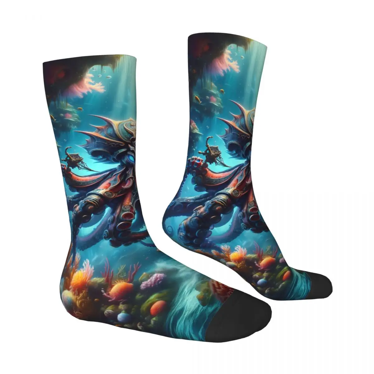 Octopus Socks Printed Men's Stockings Polyester