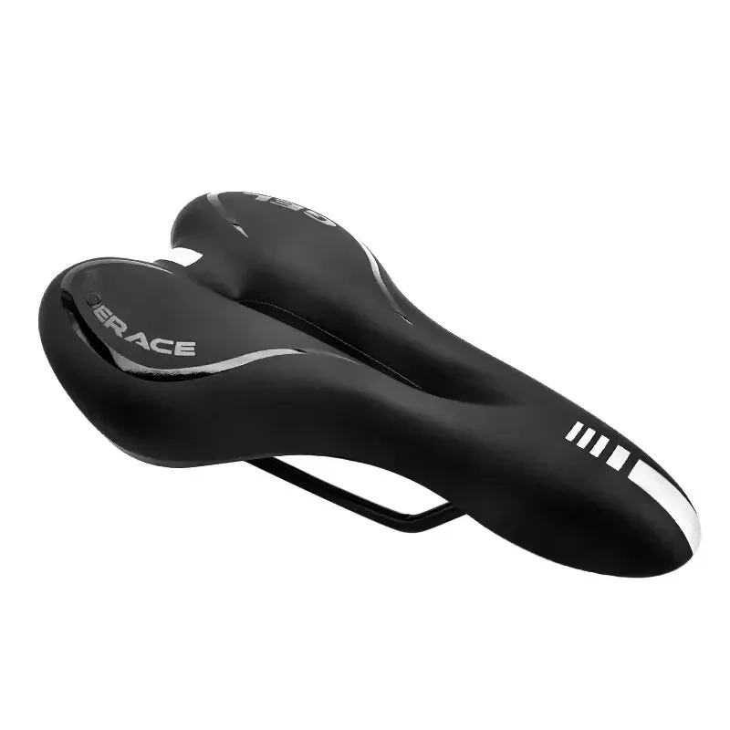 Bike Saddle Gel MTB Mountain Road Cycling Seat For Men Women PU Leather Silicone Comfortable Soft Shockproof Bicycle Cushion