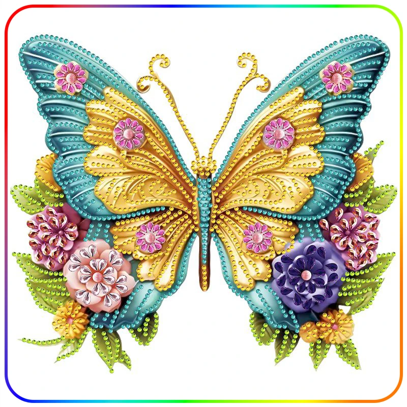 SDOYUNO Diamond Painting Pictures Butterfly Animals Alien Special Diamond Decorative Diamond Art Accessories Needle Arts Craft