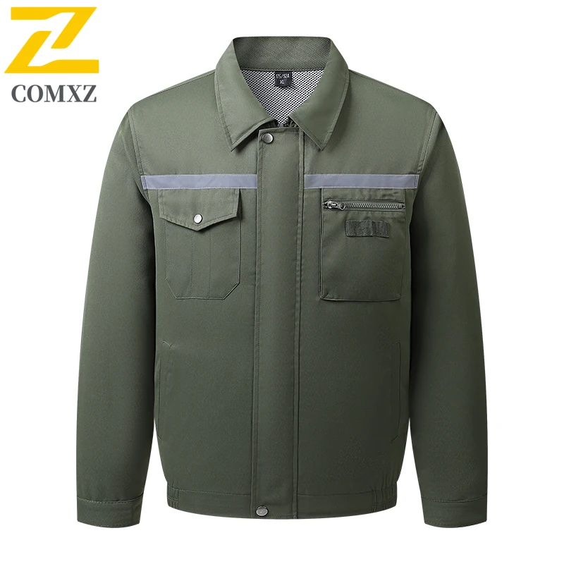 Cool Air Conditioner Jacet 2025 Summer New Men's USB Refrigeration Fan Work Jacket Lightweight Breathable Safe Reflective Coat